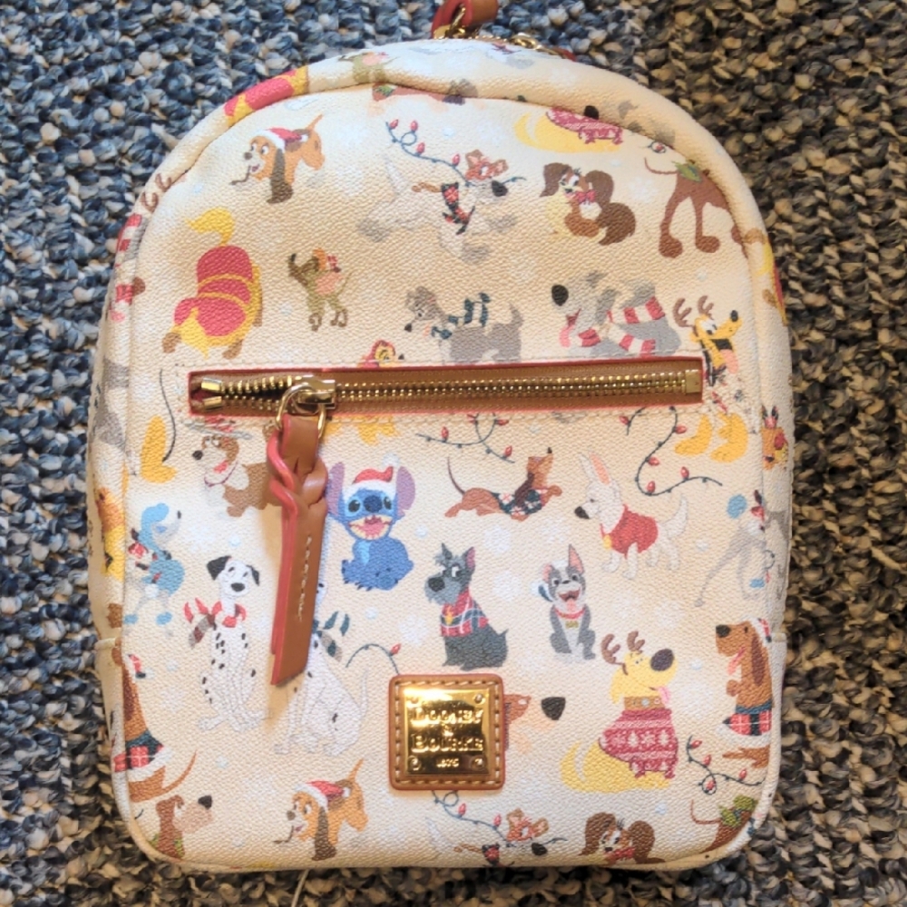 Dooney & Bourke Disney Santa Dogs Mini Backpack